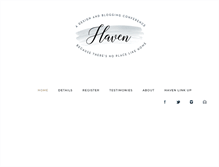 Tablet Screenshot of havenconference.com